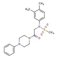 N-(3,4-dimethylphenyl)-N-[2-oxo-2-(4-phenylpiperazin-1-yl)ethyl]methanesulfonamide