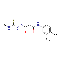 N'-(3,4-dimethylphenyl)-N-[(methylcarbamothioyl)amino]propanediamide