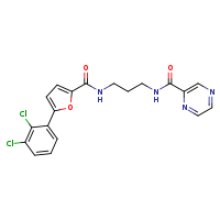N-(3-{[5-(2,3-dichlorophenyl)furan-2-yl]formamido}propyl)pyrazine-2-carboxamide