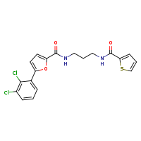 N-(3-{[5-(2,3-dichlorophenyl)furan-2-yl]formamido}propyl)thiophene-2-carboxamide