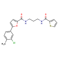 N-(3-{[5-(3-chloro-4-methylphenyl)furan-2-yl]formamido}propyl)thiophene-2-carboxamide