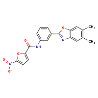 N-[3-(5,6-dimethyl-1,3-benzoxazol-2-yl)phenyl]-5-nitrofuran-2-carboxamide