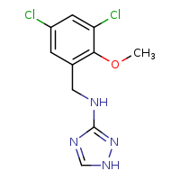N-[(3,5-dichloro-2-methoxyphenyl)methyl]-1H-1,2,4-triazol-3-amine