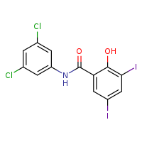 N-(3,5-dichlorophenyl)-2-hydroxy-3,5-diiodobenzamide