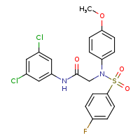 N-(3,5-dichlorophenyl)-2-[N-(4-methoxyphenyl)-4-fluorobenzenesulfonamido]acetamide