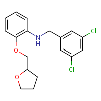 N-[(3,5-dichlorophenyl)methyl]-2-(oxolan-2-ylmethoxy)aniline