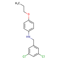N-[(3,5-dichlorophenyl)methyl]-4-propoxyaniline