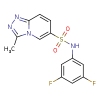 N-(3,5-difluorophenyl)-3-methyl-[1,2,4]triazolo[4,3-a]pyridine-6-sulfonamide