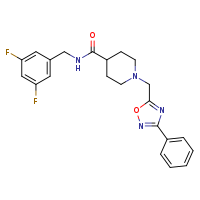 N-[(3,5-difluorophenyl)methyl]-1-[(3-phenyl-1,2,4-oxadiazol-5-yl)methyl]piperidine-4-carboxamide
