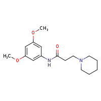 N-(3,5-dimethoxyphenyl)-3-(piperidin-1-yl)propanamide