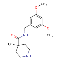 N-[(3,5-dimethoxyphenyl)methyl]-4-methylpiperidine-4-carboxamide