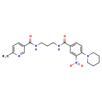 N-{3-[(6-methylpyridin-3-yl)formamido]propyl}-3-nitro-4-(piperidin-1-yl)benzamide