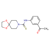 N-(3-acetylphenyl)-1,4-dioxa-8-azaspiro[4.5]decane-8-carbothioamide