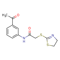 N-(3-acetylphenyl)-2-(4,5-dihydro-1,3-thiazol-2-ylsulfanyl)acetamide