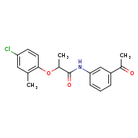 N-(3-acetylphenyl)-2-(4-chloro-2-methylphenoxy)propanamide