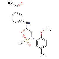 N-(3-acetylphenyl)-2-[N-(2-methoxy-5-methylphenyl)methanesulfonamido]acetamide
