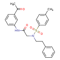 N-(3-acetylphenyl)-2-[N-(2-phenylethyl)-4-methylbenzenesulfonamido]acetamide
