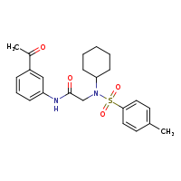 N-(3-acetylphenyl)-2-(N-cyclohexyl-4-methylbenzenesulfonamido)acetamide