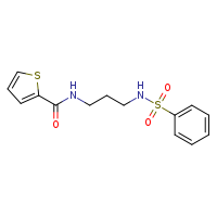 N-(3-benzenesulfonamidopropyl)thiophene-2-carboxamide