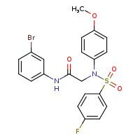 N-(3-bromophenyl)-2-[N-(4-methoxyphenyl)-4-fluorobenzenesulfonamido]acetamide