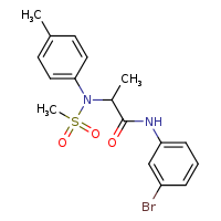 N-(3-bromophenyl)-2-[N-(4-methylphenyl)methanesulfonamido]propanamide