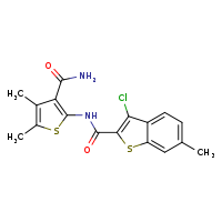 N-(3-carbamoyl-4,5-dimethylthiophen-2-yl)-3-chloro-6-methyl-1-benzothiophene-2-carboxamide