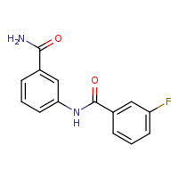 N-(3-carbamoylphenyl)-3-fluorobenzamide