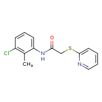 N-(3-chloro-2-methylphenyl)-2-(pyridin-2-ylsulfanyl)acetamide