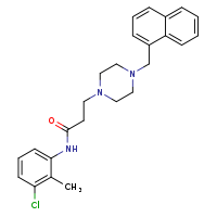 N-(3-chloro-2-methylphenyl)-3-[4-(naphthalen-1-ylmethyl)piperazin-1-yl]propanamide