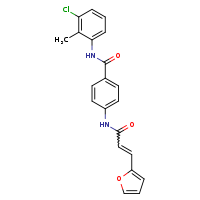 N-(3-chloro-2-methylphenyl)-4-[(2E)-3-(furan-2-yl)prop-2-enamido]benzamide