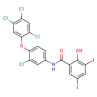 N-[3-chloro-4-(2,4,5-trichlorophenoxy)phenyl]-2-hydroxy-3,5-diiodobenzamide