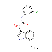 N-(3-chloro-4-fluorophenyl)-2-(7-ethyl-1H-indol-3-yl)-2-oxoacetamide