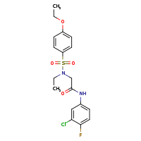 N-(3-chloro-4-fluorophenyl)-2-(N-ethyl-4-ethoxybenzenesulfonamido)acetamide