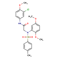 N-(3-chloro-4-methoxyphenyl)-2-[N-(2,5-dimethoxyphenyl)-4-methylbenzenesulfonamido]acetamide