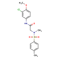 N-(3-chloro-4-methoxyphenyl)-2-(N-methyl-4-methylbenzenesulfonamido)acetamide