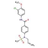 N-(3-chloro-4-methoxyphenyl)-4-[N-(prop-2-en-1-yl)methanesulfonamido]benzamide