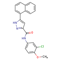 N-(3-chloro-4-methoxyphenyl)-5-(naphthalen-1-yl)-1H-pyrazole-3-carboxamide