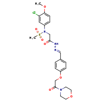 N-(3-chloro-4-methoxyphenyl)-N-({N'-[(E)-{4-[2-(morpholin-4-yl)-2-oxoethoxy]phenyl}methylidene]hydrazinecarbonyl}methyl)methanesulfonamide