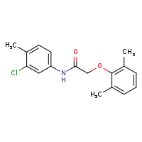 N-(3-chloro-4-methylphenyl)-2-(2,6-dimethylphenoxy)acetamide