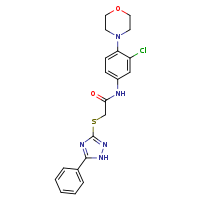 N-[3-chloro-4-(morpholin-4-yl)phenyl]-2-[(5-phenyl-1H-1,2,4-triazol-3-yl)sulfanyl]acetamide