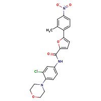 N-[3-chloro-4-(morpholin-4-yl)phenyl]-5-(2-methyl-4-nitrophenyl)furan-2-carboxamide
