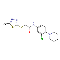 N-[3-chloro-4-(piperidin-1-yl)phenyl]-2-[(5-methyl-1,3,4-thiadiazol-2-yl)sulfanyl]acetamide