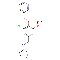 N-{[3-chloro-5-methoxy-4-(pyridin-3-ylmethoxy)phenyl]methyl}cyclopentanamine