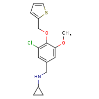 N-{[3-chloro-5-methoxy-4-(thiophen-2-ylmethoxy)phenyl]methyl}cyclopropanamine
