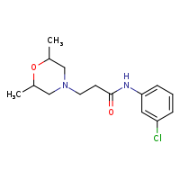 N-(3-chlorophenyl)-3-(2,6-dimethylmorpholin-4-yl)propanamide