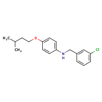 N-[(3-chlorophenyl)methyl]-4-(3-methylbutoxy)aniline