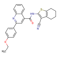 N-(3-cyano-4,5,6,7-tetrahydro-1-benzothiophen-2-yl)-2-(4-ethoxyphenyl)quinoline-4-carboxamide