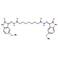N'-[(3E)-5-methoxy-2-oxo-1H-indol-3-ylidene]-N'-[(3Z)-5-methoxy-2-oxo-1H-indol-3-ylidene]nonanedihydrazide
