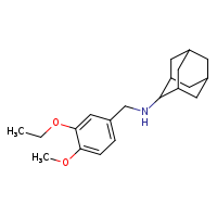 N-[(3-ethoxy-4-methoxyphenyl)methyl]adamantan-2-amine