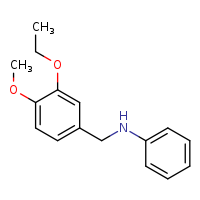 N-[(3-ethoxy-4-methoxyphenyl)methyl]aniline